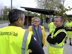 collecte de déchets sur les routes departementales de l'aude, Tamara Rivel à la rencontre des agents