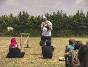 Des animations ont été proposées aux visiteurs de Prom'Aude dans le parc de Gaujac.