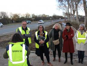 Chantier de la voie cyclable de Pennautier dans l'Aude