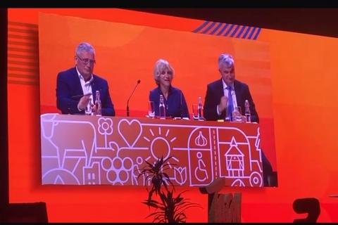 Hélène Sandragné, présidente du conseil départemental de l'Aude aux Assises des Départements de France