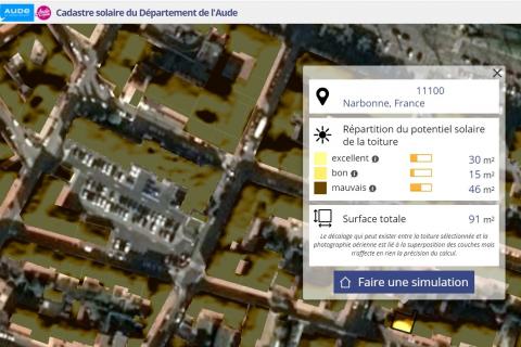 CADASTRE SOLAIRE AUDE