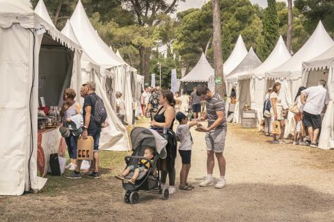 Les visiteurs présents pour Prom'Aude 2022 à Lézignan-Corbières.