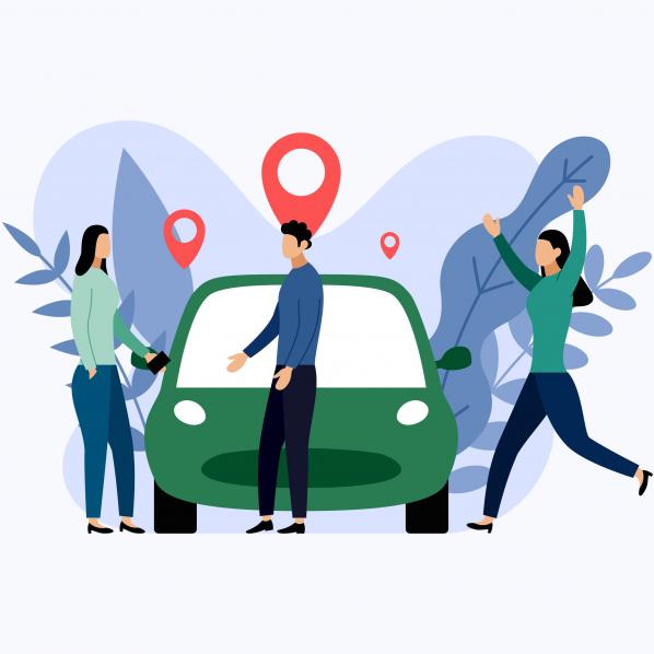 illustration plateforme de covoiturage
