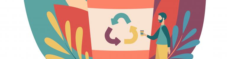 Dire stop au plastique avec des gobelets recyclables