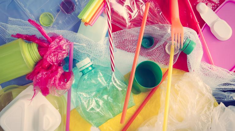 photo de déchets plastiques