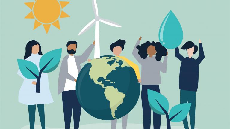 Illustration bons gestes pour la planète.