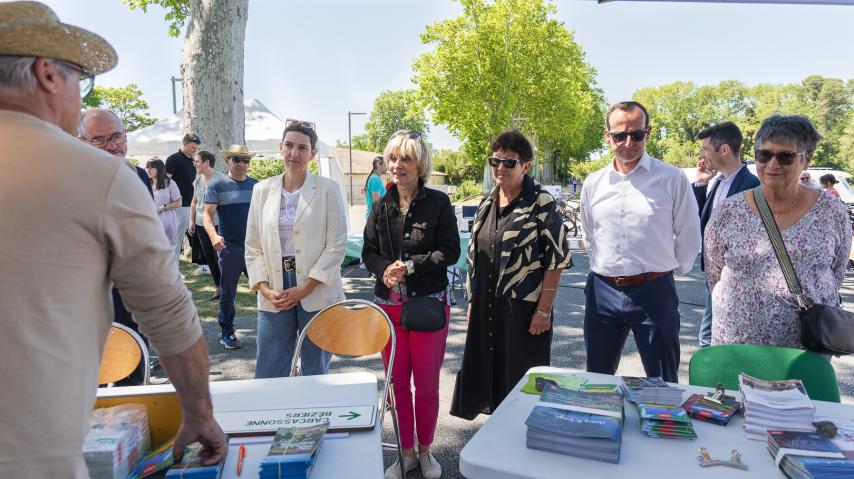 Hélène Sandragné, en marge de la signature de la convention sur la mobilité inclusive.