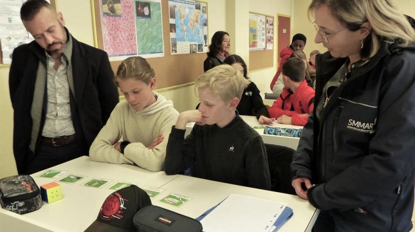 Intervention du Smmar au collège de Quillan sur le risque de sécheresse et d'inondations